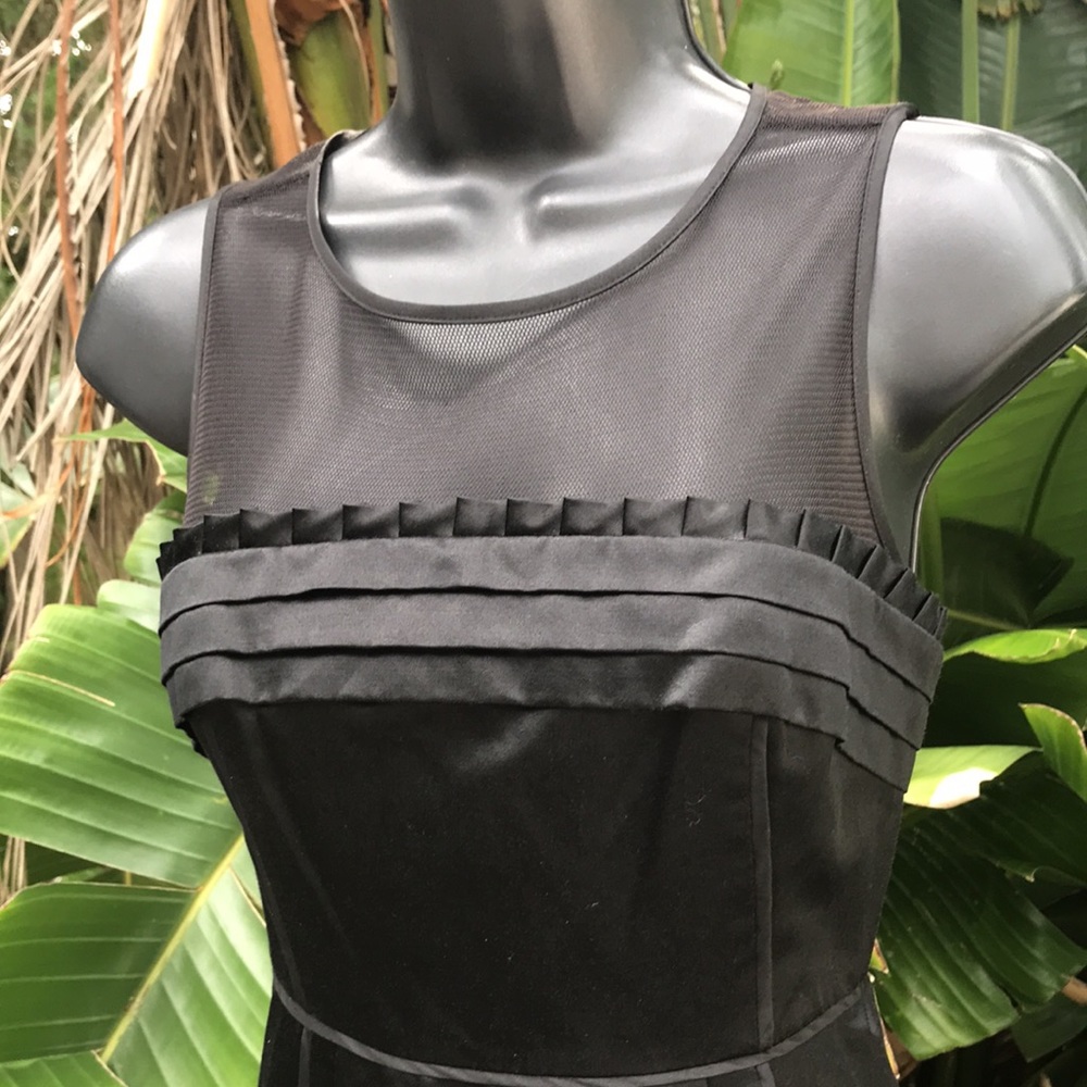 Juicy couture sheer mesh fit and flare dress